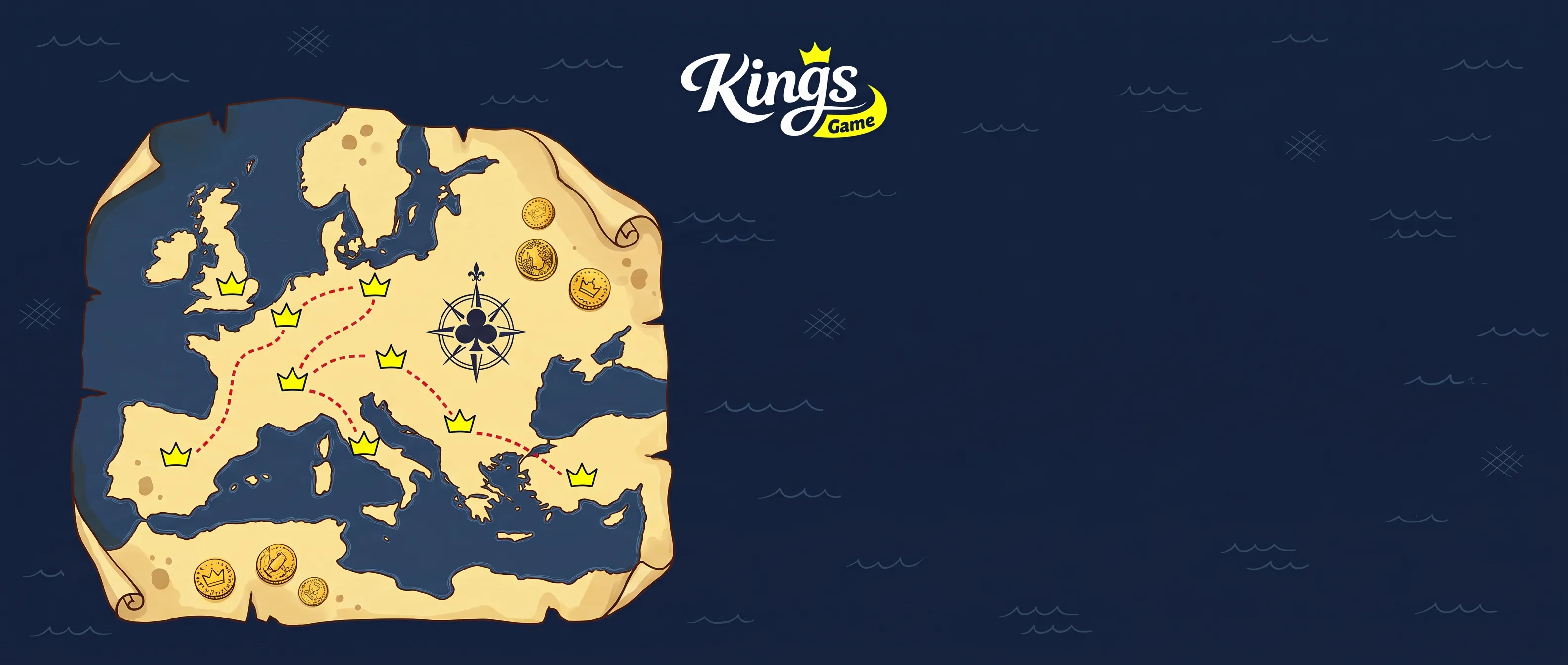 Kings Game royal map of Europe